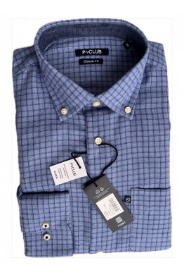 CAMICIA P-CLUB FLANELLA TASCHINO VERD