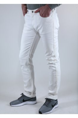 JEANS UOMO STRETCH MM BIANCO